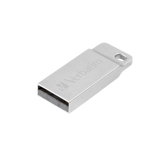 Verbatim Metal Executive - USB-Stick 32 GB - Silber, 32 GB, USB Typ-A, 2.0, Ohne Deckel, 3,6 g, Silber