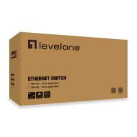 LevelOne 24-Port-Gigabit-Switch, Unmanaged, Gigabit Ethernet (10/100/1000), Rack-Einbau