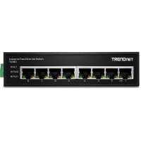 TRENDnet TI-E80, Unmanaged, Fast Ethernet (10/100), Vollduplex, Wandmontage