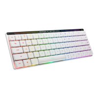 ASUS ROG Falchion RX Low Profile, 65%, Verkabelt & Kabellos, USB + RF Wireless + Bluetooth, Optischer Schlüsselschalter, RGB-LED, Weiß