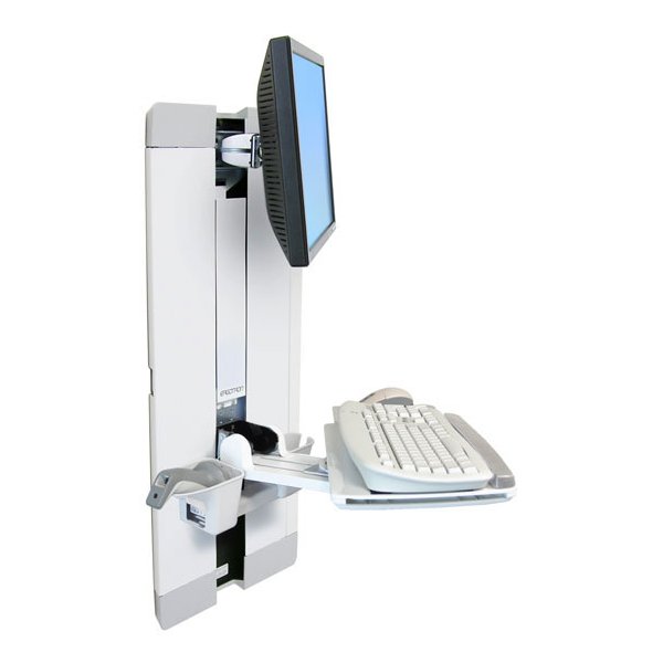 Ergotron StyleView Vertical Lift, Patient Room, 15 kg, 61 cm (24"), 75 x 75 mm, 100 x 100 mm, Weiß