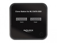 Delock 64178, SSD, M.2, USB 3.2 Gen 2 (3.1 Gen 2) Type-C, 6 Gbit/s, Schwarz, Asmedia ASM1352R, VIA VL160