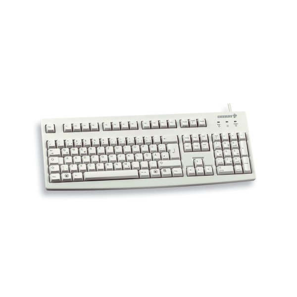 Cherry G83-6105, Volle Größe (100%), Kabelgebunden, USB, QWERTZ, Grau