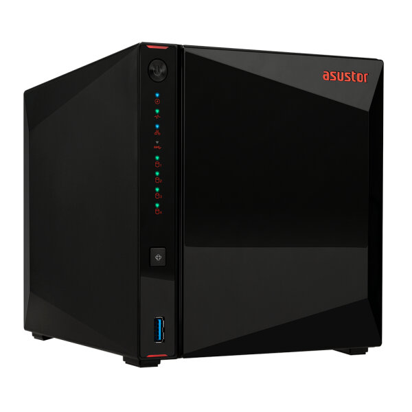 Asustor Nimbustor 4 AS5304T, NAS, Desktop, Intel® Celeron®, J4105, Schwarz