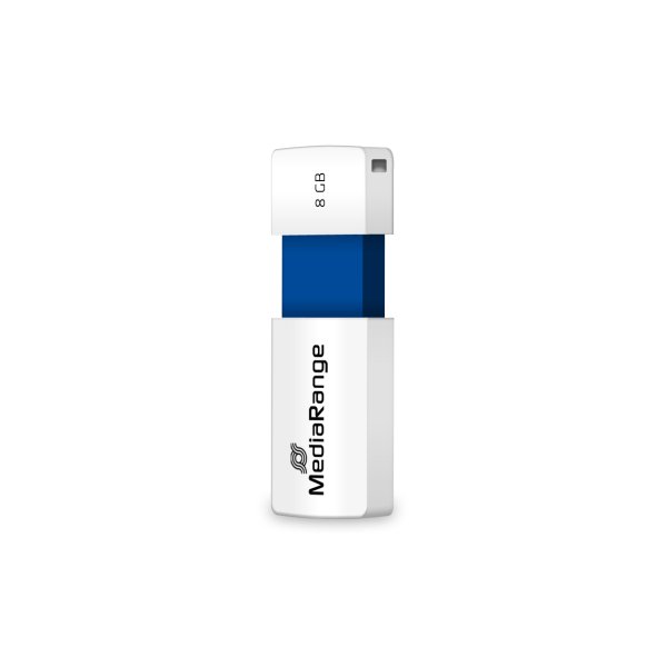 MEDIARANGE MR971, 8 GB, USB Typ-A, 2.0, 12 MB/s, Dia, Blau, Weiß