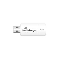 MEDIARANGE MR971, 8 GB, USB Typ-A, 2.0, 12 MB/s, Dia, Blau, Weiß