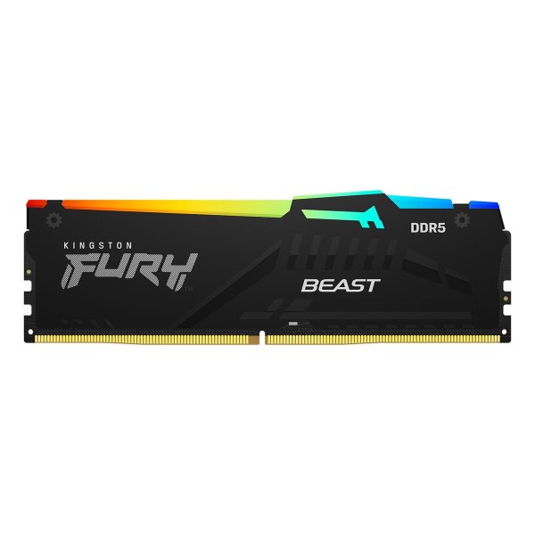 Kingston FURY Beast 128 GB 5200 MT/s DDR5 CL40 DIMM (4er-Kit) RGB XMP, 128 GB, 4 x 32 GB, DDR5, 288-pin DIMM