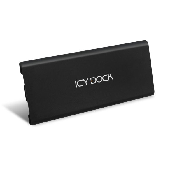 Icy Dock MB861U31-1M2B, SSD-Gehäuse, M.2, M.2, 10 Gbit/s, USB Anschluss, Schwarz