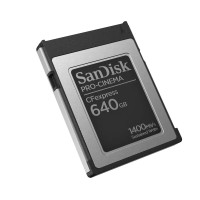 SANDISK PROFESSIONAL SanDisk PRO-CINEMA CFexpress, 640 GB, CFexpress, 1700 MB/s, 1500 MB/s, Schwarz