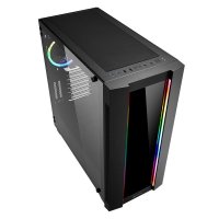 Sharkoon ELITE SHARK CA200G, Midi Tower, PC, Schwarz, ATX, EATX, micro ATX, Mini-ITX, SSI CEB, SSI EEB, Blau, Grün, Rot, 16,5 cm