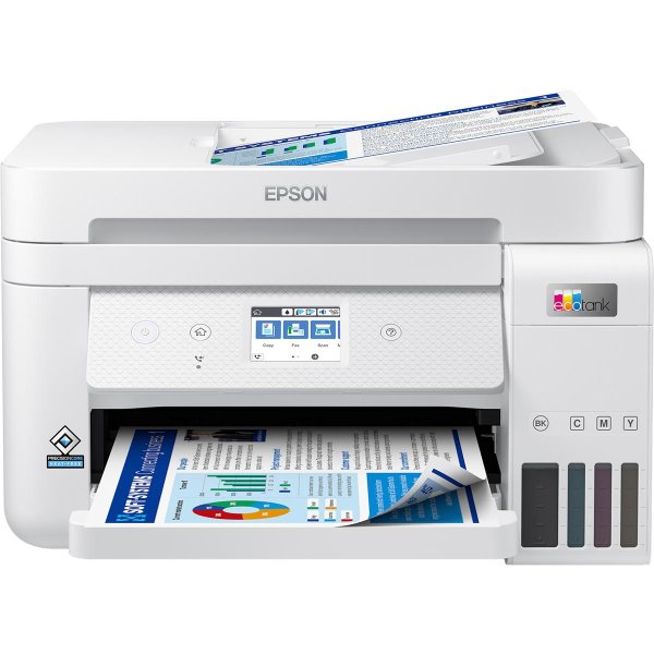 Epson EcoTank ET-4856, Tintenstrahl, Farbdruck, 4800 x 1200 DPI, A4, Direktdruck, Weiß