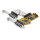 StarTech.com 8 Port Serielle RS232 PCI Express Schnittstellenkarte mit 16550 UART, PCIe, Seriell, Full-height / Low-profile, RS-232, Gelb, CE, FCC, TAA