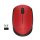 Logitech M171 Red-K, Beidhändig, Optisch, RF Wireless, 1000 DPI, Rot