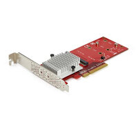 StarTech.com Dual M.2 PCIe SSD Adapter Karte - x8 / x16 Dual NVMe oder AHCI M.2 SSD zu PCI Express 3.0 - M.2 NGFF PCIe (M-Key) kompatibel - Unterstützt 2242, 2260, 2280 - JBOD - Mac & PC, PCIe, M.2, PCI 3.0, Rot, 3336103 h, CE, FCC, TAA, REACH