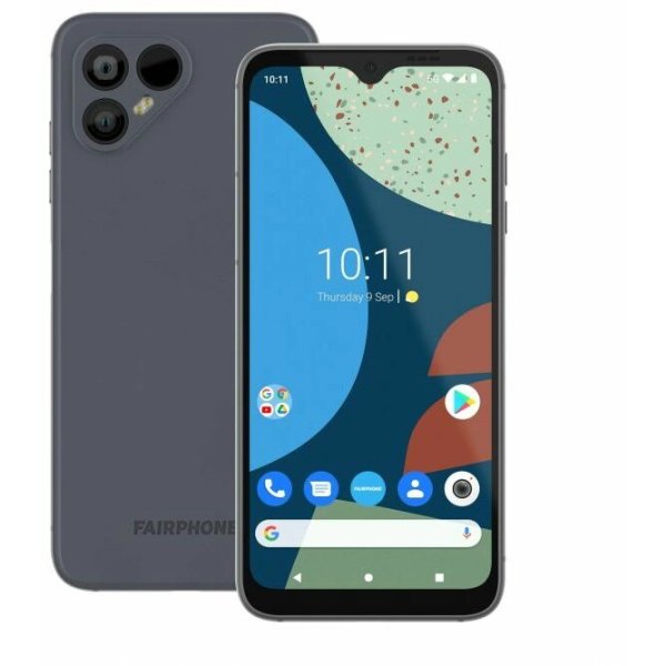 Fairphone 4 , 16 cm (6.3"), 6 GB, 128 GB, 48 MP, Android 11, Grau