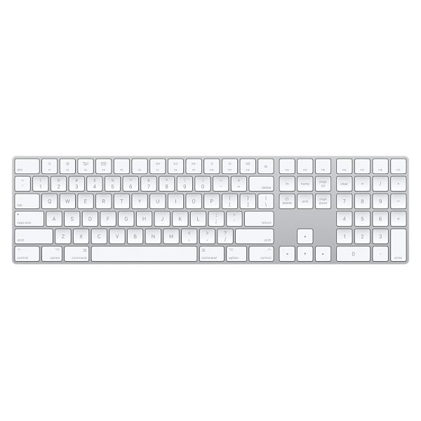 Apple MQ052LB/A, Volle Größe (100%), Kabellos, Bluetooth, QWERTY, Weiß