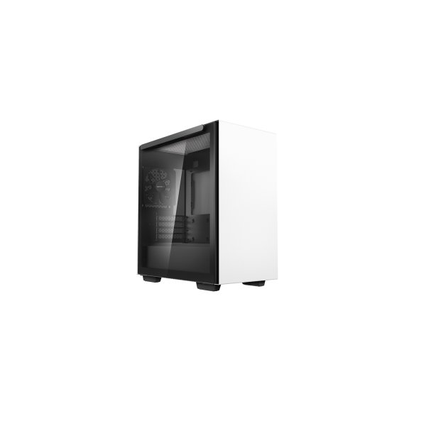 Deepcool MACUBE 110 WH, Midi Tower, PC, Weiß, micro ATX, Mini-ITX, Acrylnitril-Butadien-Styrol (ABS), SPCC, Gehärtetes Glas, Gaming