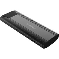 SANDBERG 136-39, SSD-Gehäuse, M.2, M.2, 10 Gbit/s, USB Anschluss, Schwarz