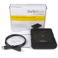 StarTech.com USB 3.0 auf 2,5" SATA 6Gbps / SSD Festplattengehäuse mit UASP, HDD / SSD-Gehäuse, 2.5", SATA, 5 Gbit/s, Hot-Swap, Schwarz