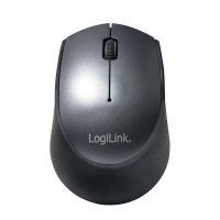 LogiLink ID0160, Beidhändig, Optisch, RF Wireless, 1200 DPI, Schwarz