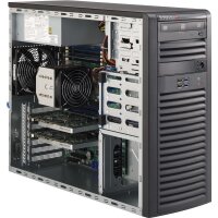 Supermicro SC732D4-903B, Midi Tower, Server, Schwarz,...