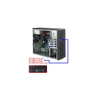 Supermicro SC732D4-903B, Midi Tower, Server, Schwarz, ATX, EATX, micro ATX, Metall, HDD, Netzwerk, Leistung, System