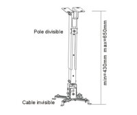 Sunne PRO02, Zimmerdecke, 20 kg, Silber, -15 - 15°, 65 cm