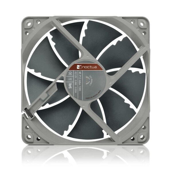 Noctua NF-P12 REDUX-1300, Ventilator, 12 cm, 1300 RPM, 19,8 dB, 92,3 m³/h, Schwarz