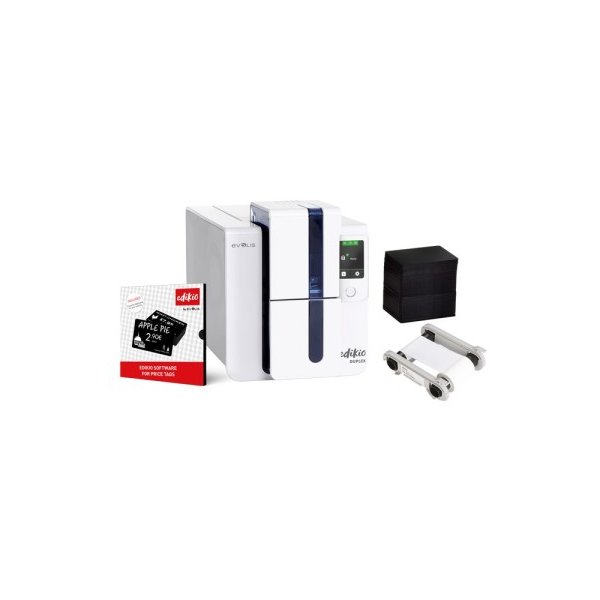 Evolis Edikio Duplex Price Tag solution beidseitig 12 Punkte/mm 300dpi USB Ethernet - Drucker - 300 dpi