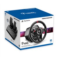 ThrustMaster T128, Lenkrad + Pedale, PC, PlayStation 4, PlayStation 5, Richtungstasten, Taste Handbremse, Menü-Taste, Setting button, Schaltfläche Teilen, View button, Analog, 900°, 30 ms