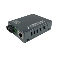 LevelOne Gigabit RJ45 zu SC Mediakonverter, PoE PSE, Multi-Mode Glasfaser, 0.5km, 1000 Mbit/s, IEEE 802.3, IEEE 802.3ab, IEEE 802.3af, IEEE 802.3at, IEEE 802.3u, IEEE 802.3x, IEEE 802.3z, 10,100,1000 Mbit/s, 10BASE-T, 100BASE-T, 1000BASE-T, Voll, Halb, SC