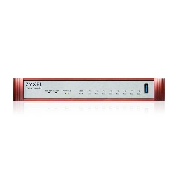 ZyXEL USG FLEX 100H, 3 Gbit/s, 0,75 Gbit/s, 1500 Mbit/s, 40,365 BTU/h, IKEv2, IPSec, SSL, Kabelgebunden