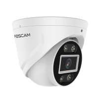 Foscam T5EP, IP-Sicherheitskamera, Draußen, Kabelgebunden, Amazon Alexa & Google Assistant, 4500 K, FCC, CE, WEEE