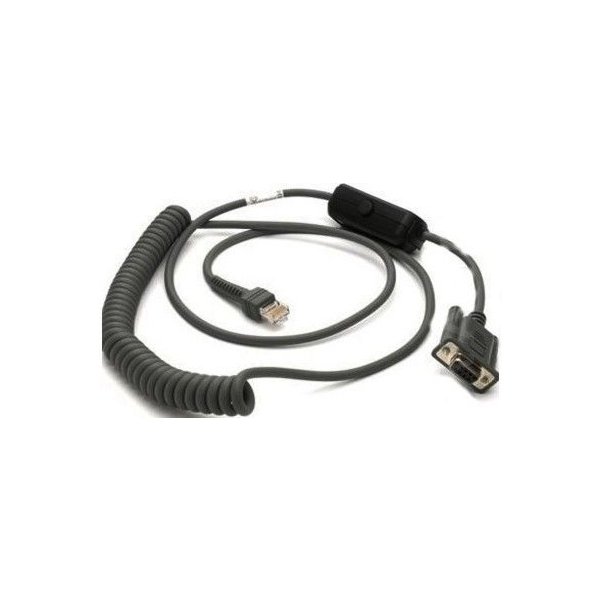 Zebra CBA-R31-C09ZAR, Schwarz, 2,8 m, RS232, Motorola LI2208