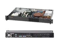 Supermicro SuperChassis 510-203B, Rack, Server, Schwarz, 1U, HDD, LAN, Leistung, USA - UL, FCC, CUL, CCC, EN 60950/IEC 60950, CE, TUV, 80Plus