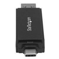 StarTech.com USB Speicherkartenlesegerät - USB 3.0 SD Kartenleser - Kompakt - 5Gbit/s - USB Kartenleser - MicroSD USB Adapter, MMC, MicroSD (TransFlash), MicroSDHC, MicroSDXC, SD, SDHC, SDXC, Schwarz, 5000 Mbit/s, Kunststoff, Aktivität, Leistung, 2 TB