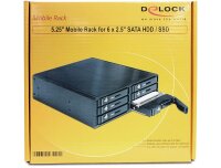 Delock 47221, 1 Lüfter, 6 Gbit/s, Leistung, SATA