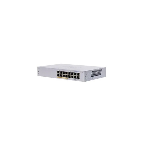 Cisco CBS110, Unmanaged, L2, Gigabit Ethernet (10/100/1000), Power over Ethernet (PoE), Rack-Einbau, 1U