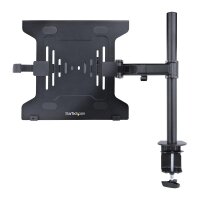 StarTech.com Monitor und Laptop halterung - Monitorarm/Notebookarm mit Tischhalterung - Monitore bis 34 Zoll (8kg) und Laptops (4.5kg) - Schwenkbarer/Höhenverstelbarer Laptop/Monitorständer, Laptop-Arm, Schwarz, Kunststoff, Stahl, 33 cm (13"), 86,4 cm (34