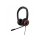 V7 Safesound Schüler-Headset mit Mikrofon, Lautstärkenbegrenzung, antimikrobiell, 2 m USB-Kabel, Notebook, Computer, PC – schwarz, rot, Kabelgebunden, Büro/Callcenter, 164,4 g, Kopfhörer, Schwarz, Rot