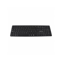 V7 Bluetooth Tastatur KW550ESBT, 2,4 GHz Dualmodus, Spanisch QWERTY – Schwarz, Volle Größe (100%), Verkabelt & Kabellos, USB + Bluetooth, QZERTY, Schwarz