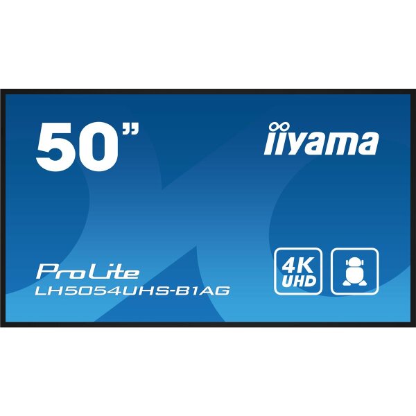 Iiyama LH5054UHS-B1AG, Digital Signage Flachbildschirm, 125,7 cm (49.5"), LCD, 3840 x 2160 Pixel, WLAN, 24/7