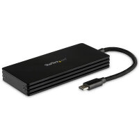 StarTech.com M.2-SSD-Gehäuse für M.2-SATA-Laufwerke - USB 3.1 (10 Gbit / s) - USB-C, SSD-Gehäuse, M.2, M.2, 6 Gbit/s, USB Anschluss, Schwarz