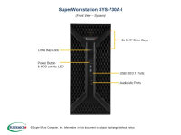 Supermicro SYS-730A-I, Midi Tower, Arbeitsstation, Intel® C621, Ethernet/LAN, 1200 W