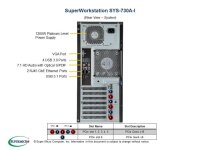 Supermicro SYS-730A-I, Midi Tower, Arbeitsstation, Intel® C621, Ethernet/LAN, 1200 W