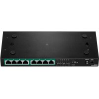 TRENDnet TPE-TG84, Unmanaged, Gigabit Ethernet (10/100/1000), Vollduplex, Power over Ethernet (PoE), Wandmontage