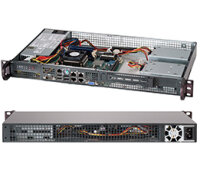 Supermicro CSE-505-203B, DDR4-SDRAM, Rack (1U), 200 W, 0...