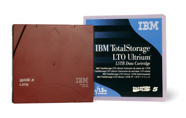 IBM 46X1290, Leeres Datenband, LTO, 1500 GB, 3000 GB, Braun, 10 - 45 °C