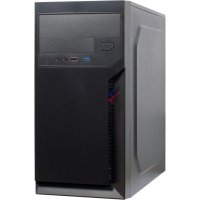 Inter-Tech IT-6502 Romea, Micro Tower, PC, Schwarz, micro ATX, 14 cm, 29 cm