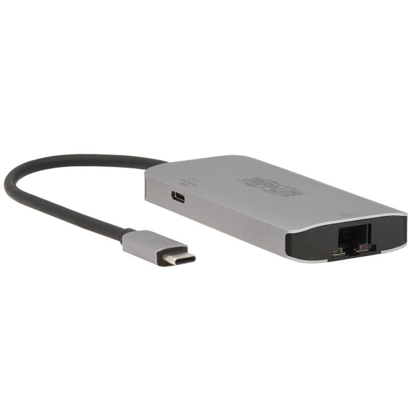 Tripp U460-003-3AGALC, USB 3.2 Gen 1 (3.1 Gen 1) Type-C, 100 W, 10,100,1000 Mbit/s, Grau, Thunderbolt 3, USB 3.2 Gen 1 (3.1 Gen 1) Type-A, Aktivität